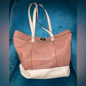 Women’s Fossil Leather Tote Bag